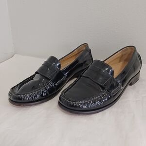 Cole Haan Mocasines loafers patent leather black women's size 6B